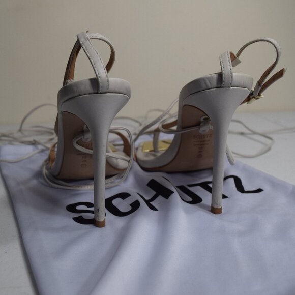 Schutz / Vikki Lace-Up High-Heel Sandals, size 8 - Picture 5 of 6